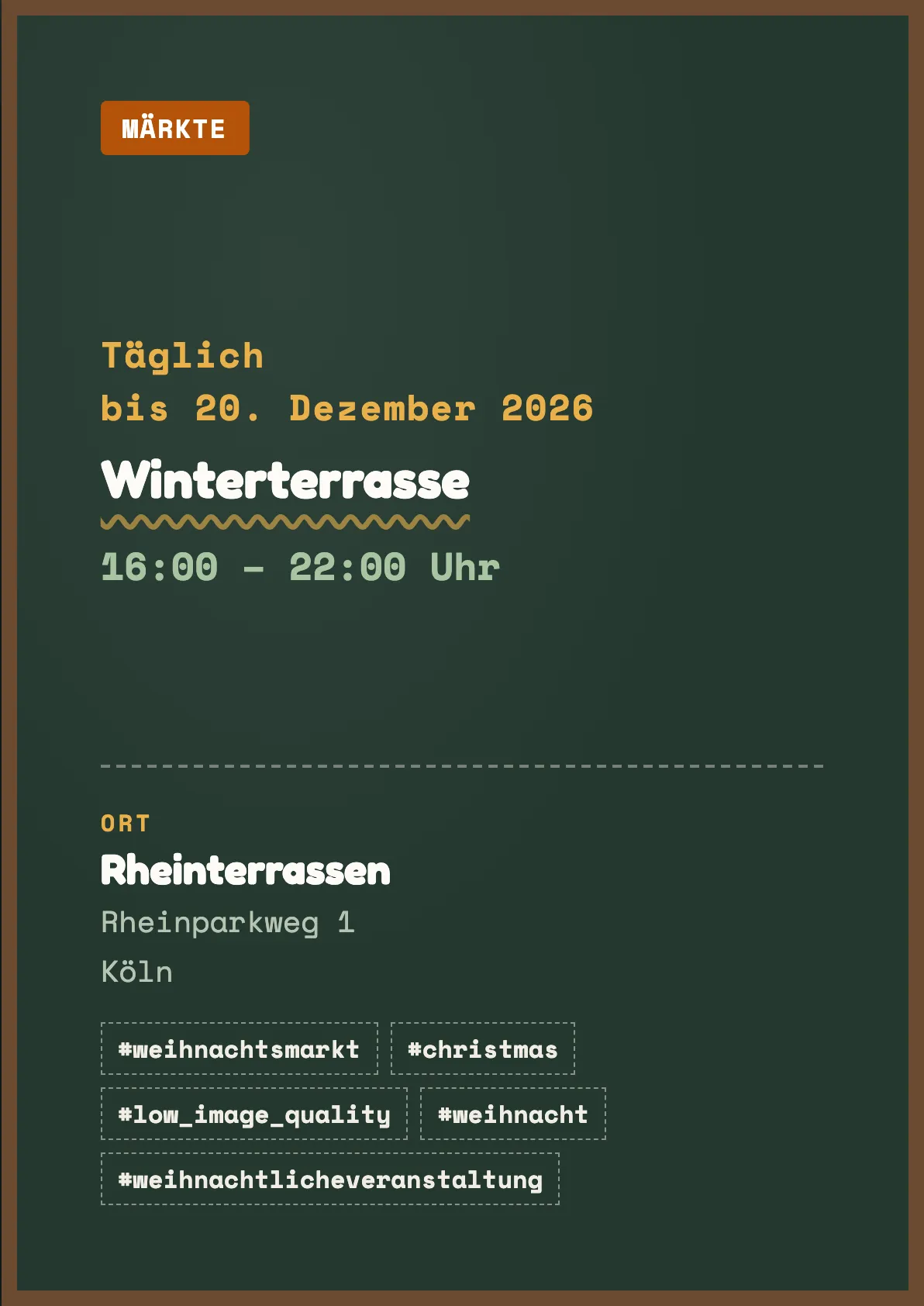 Veranstaltungsflyer