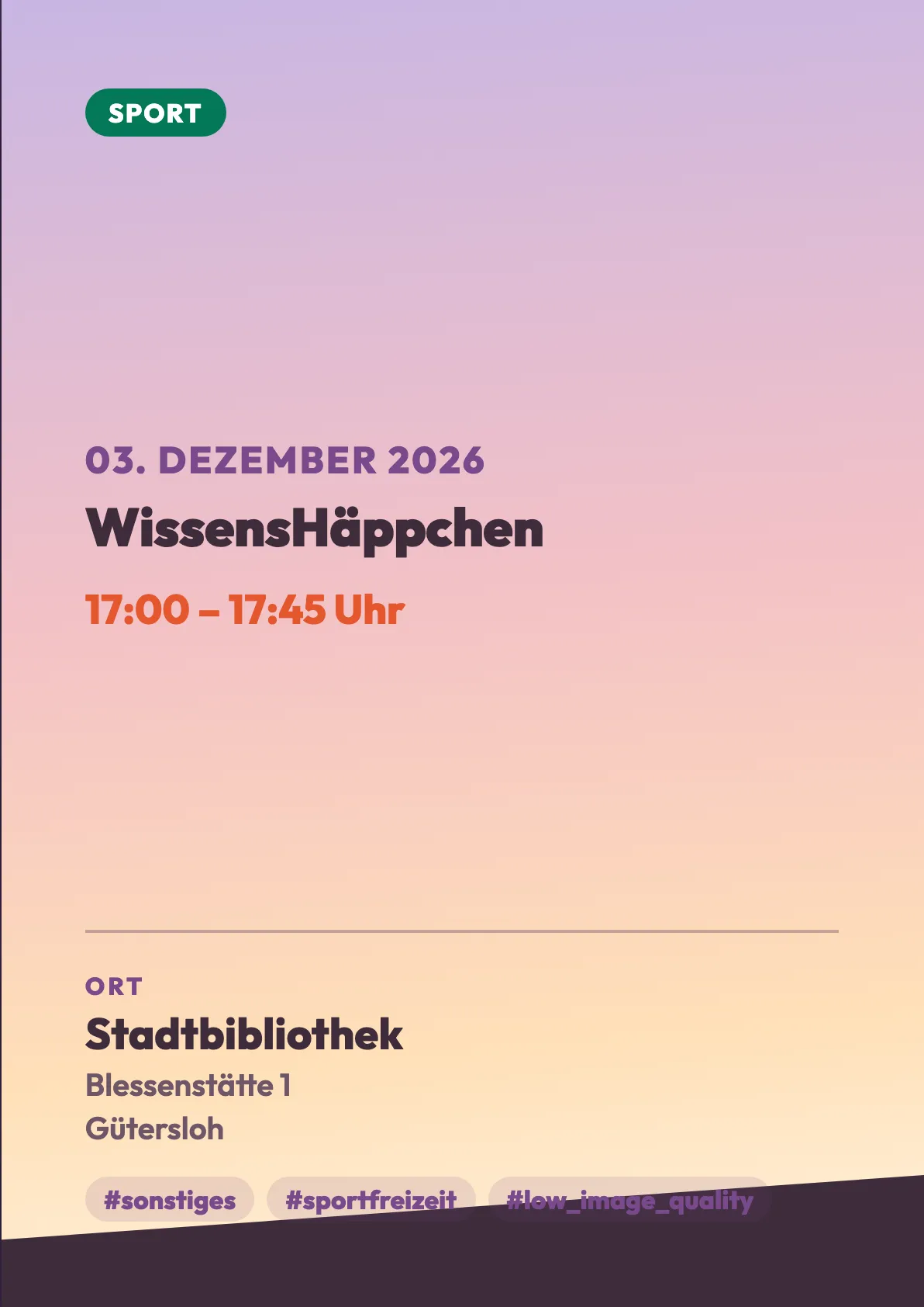 Veranstaltungsflyer