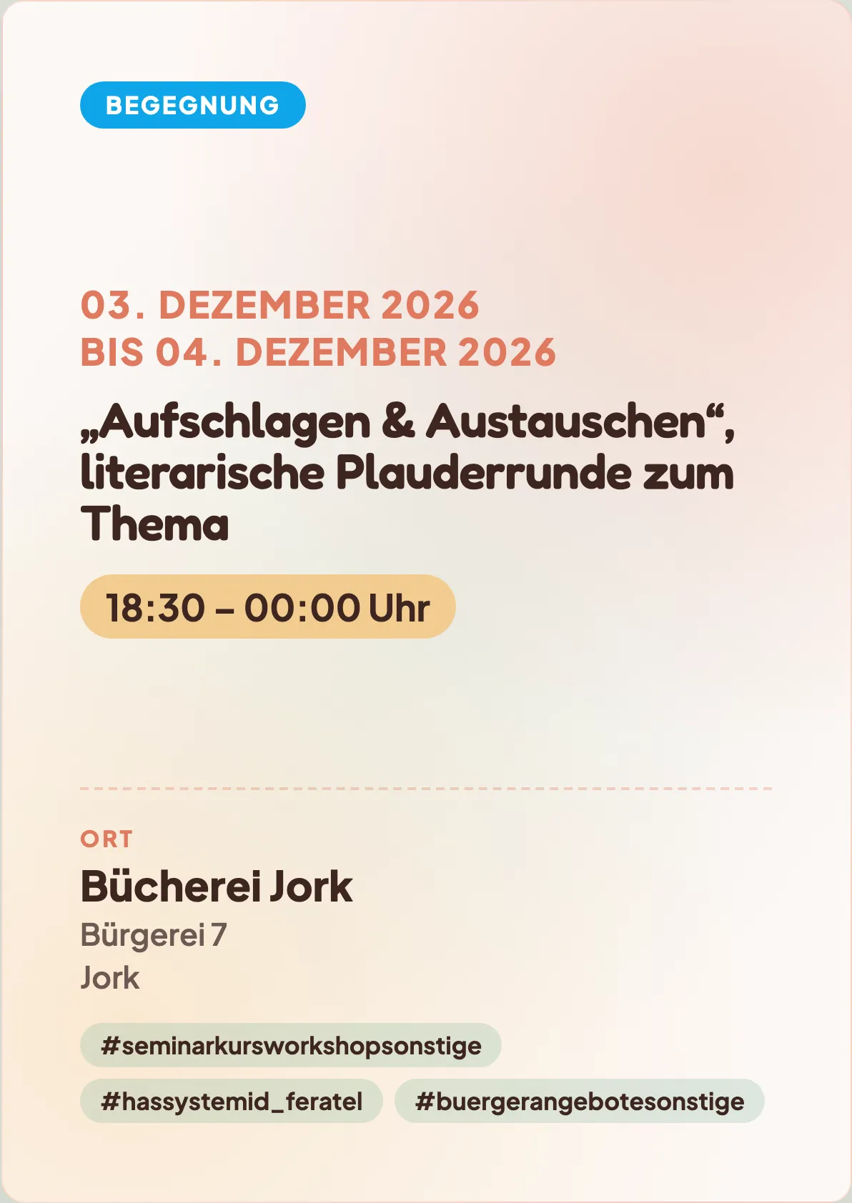 Veranstaltungsflyer
