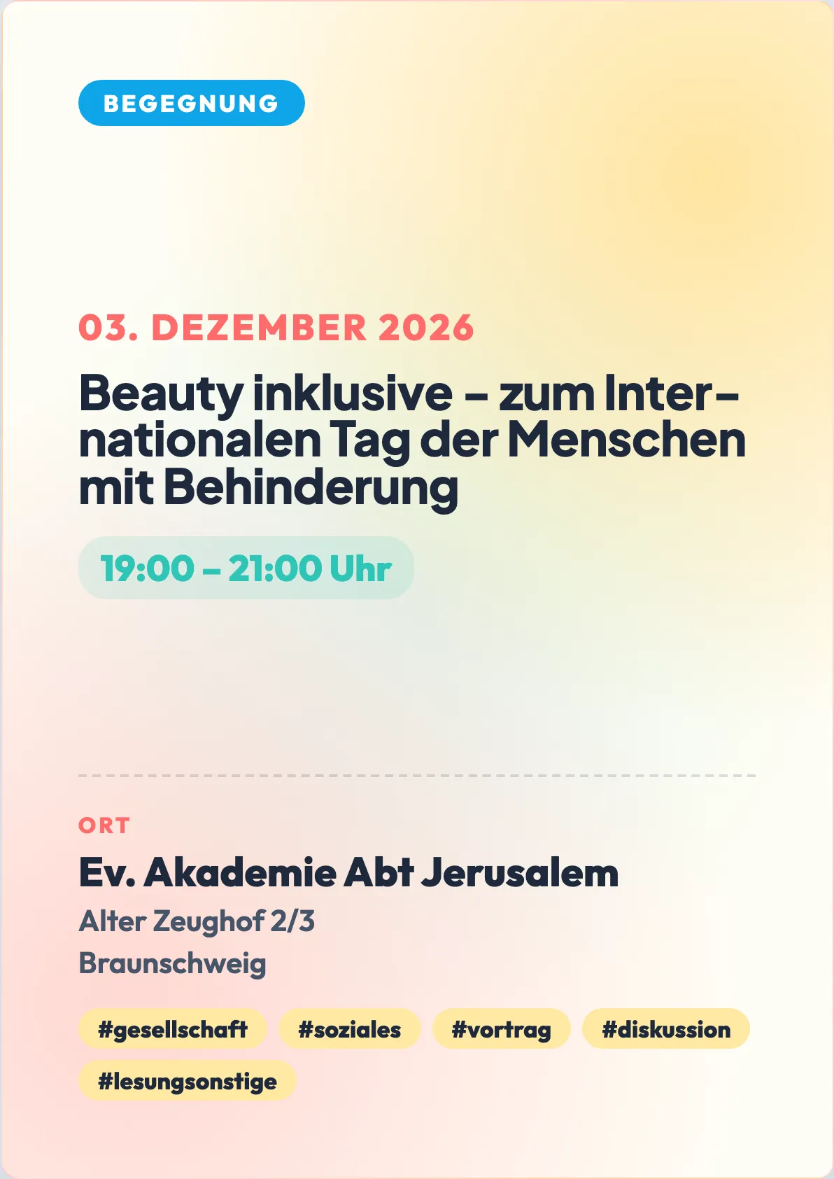 Veranstaltungsflyer