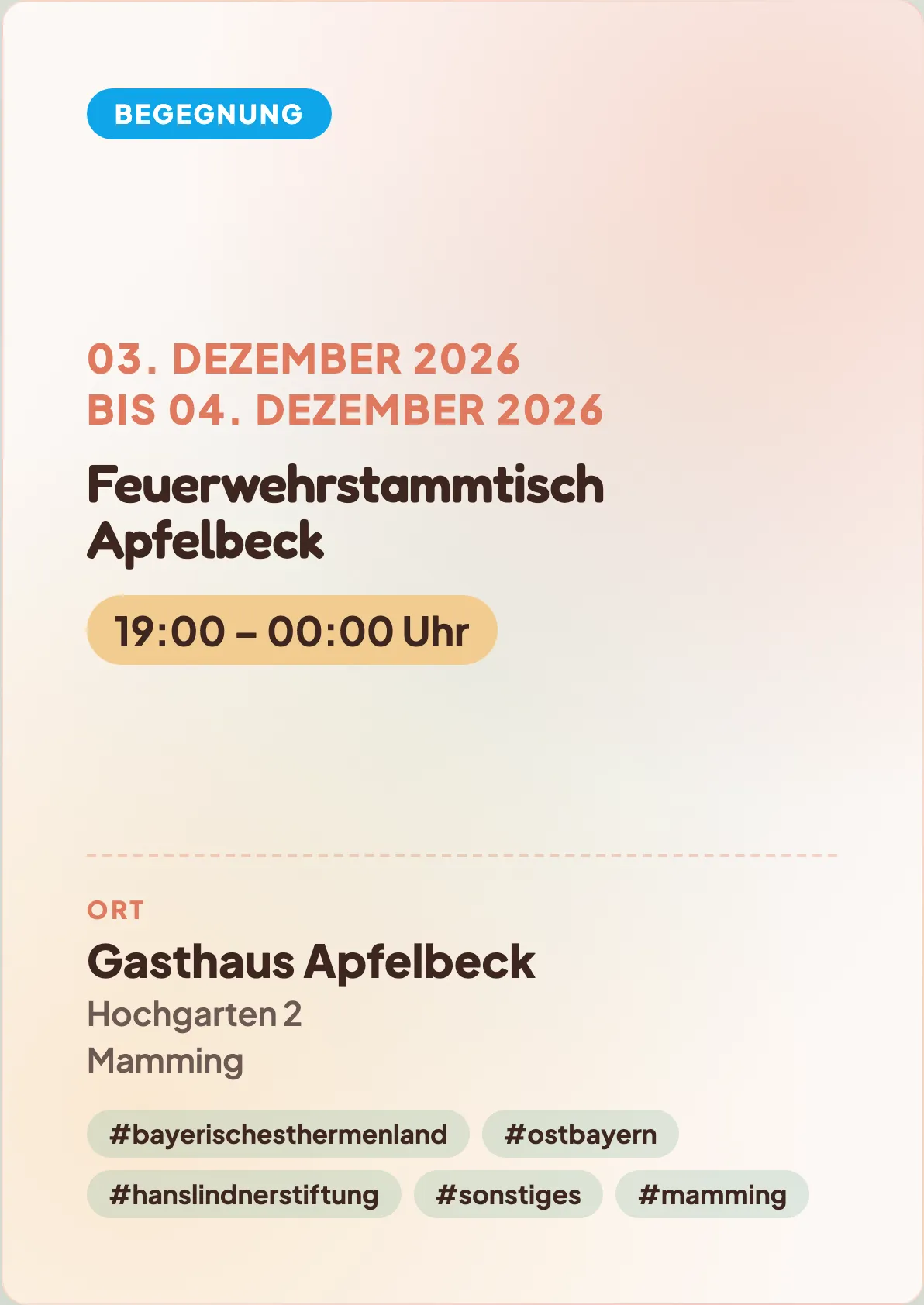 Veranstaltungsflyer