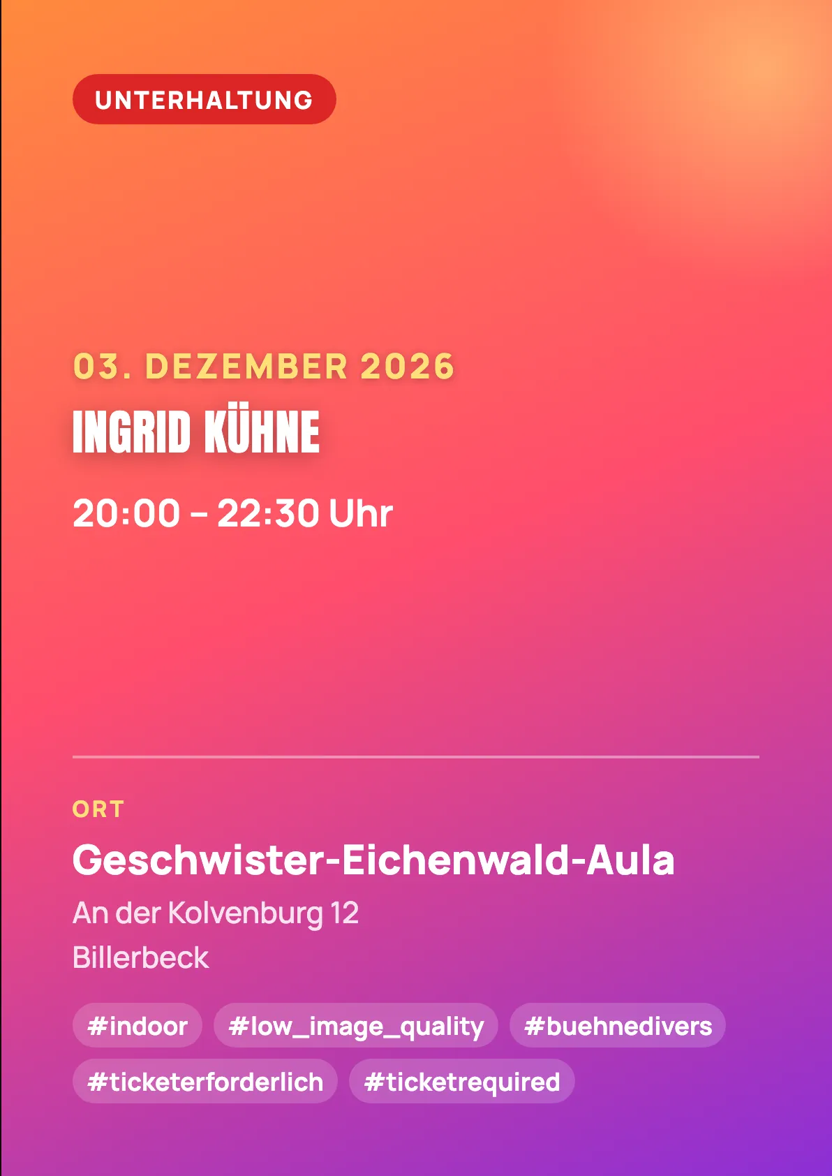 Veranstaltungsflyer