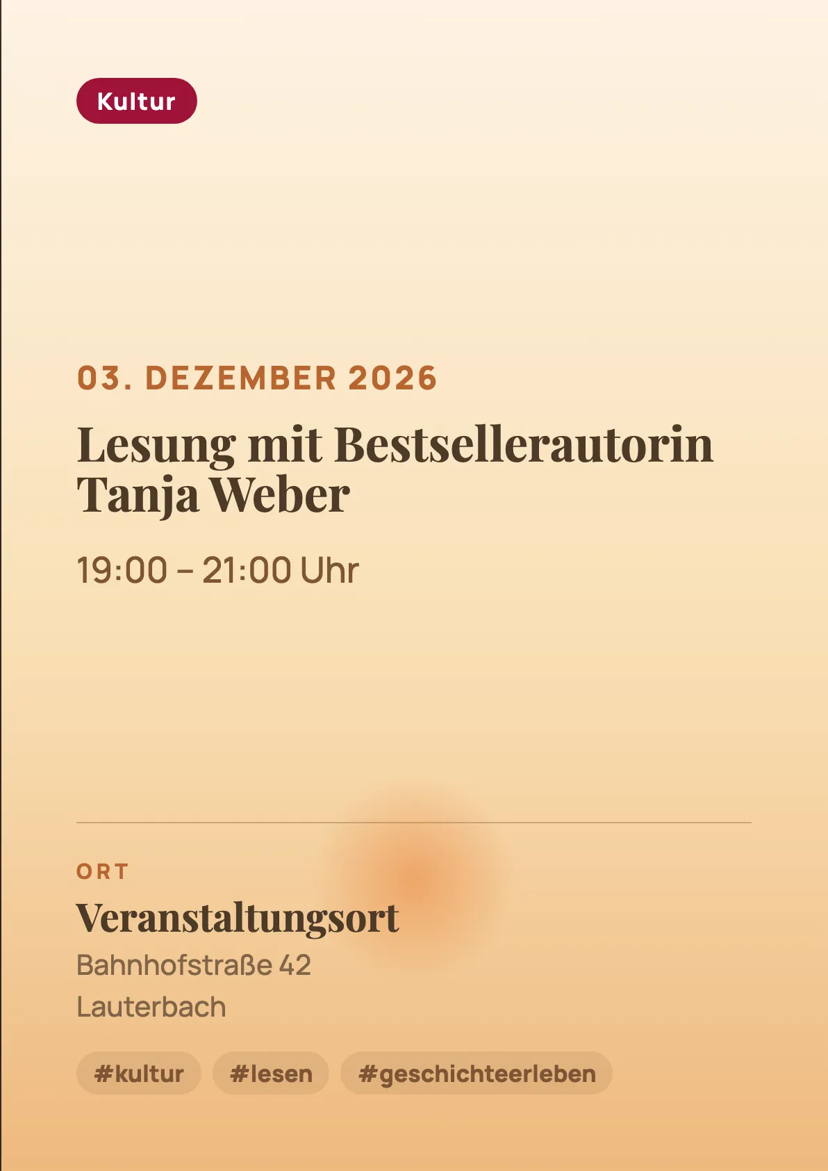 Veranstaltungsflyer