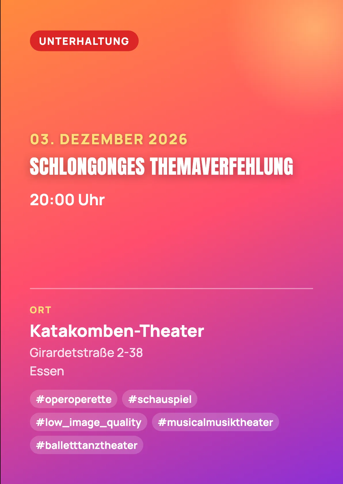 Veranstaltungsflyer