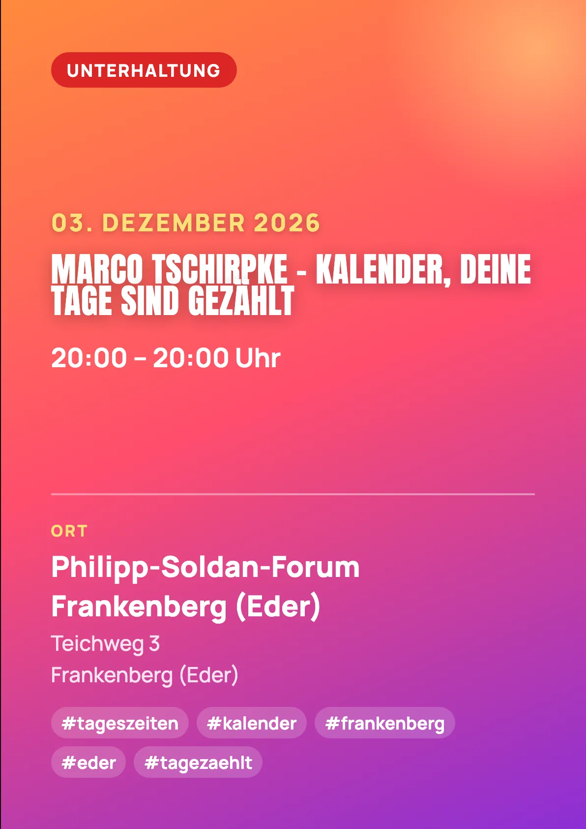 Veranstaltungsflyer