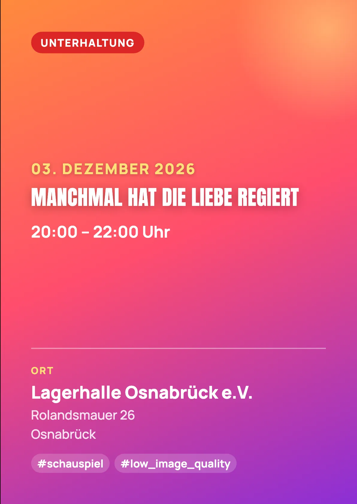 Veranstaltungsflyer