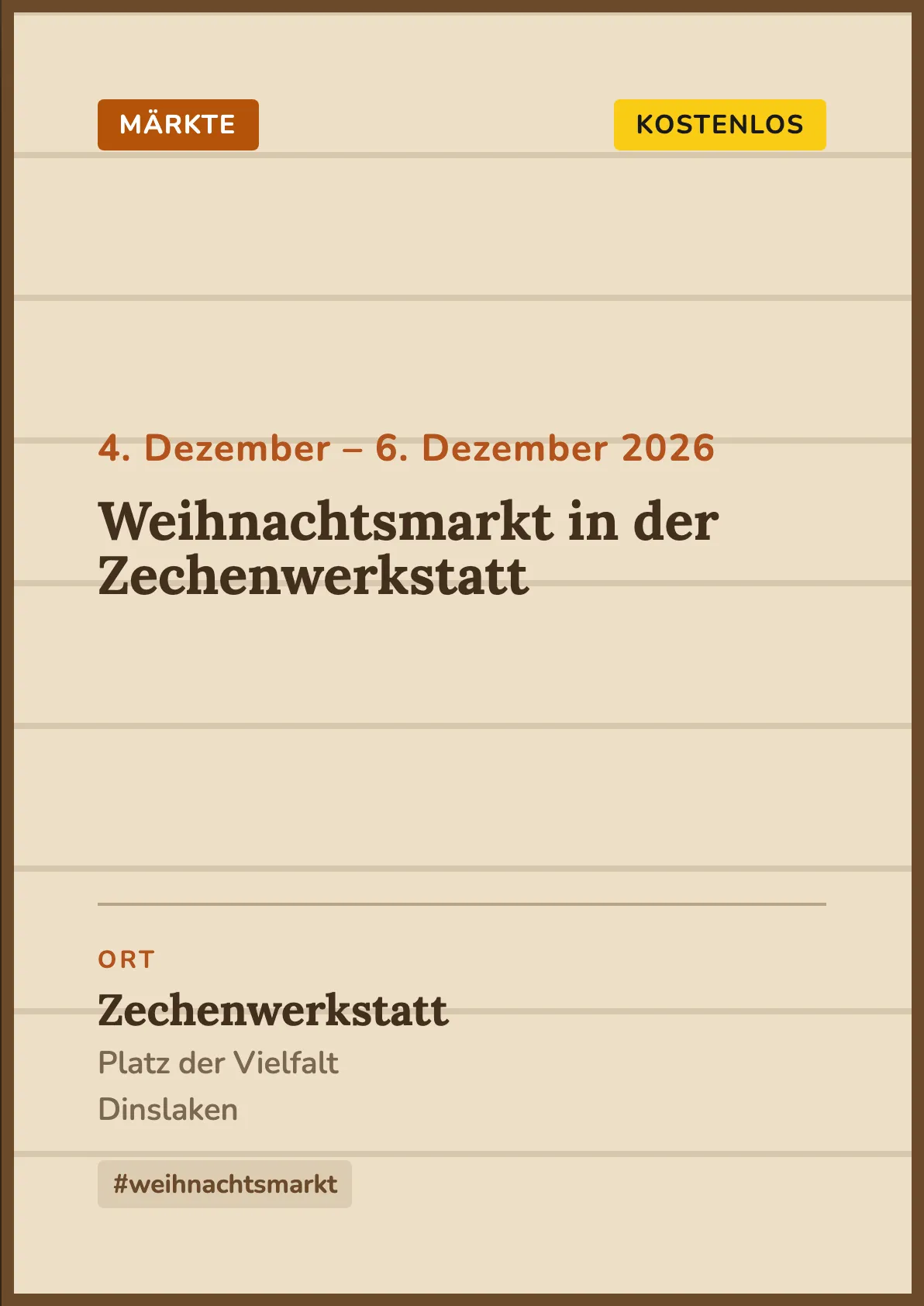 Veranstaltungsflyer
