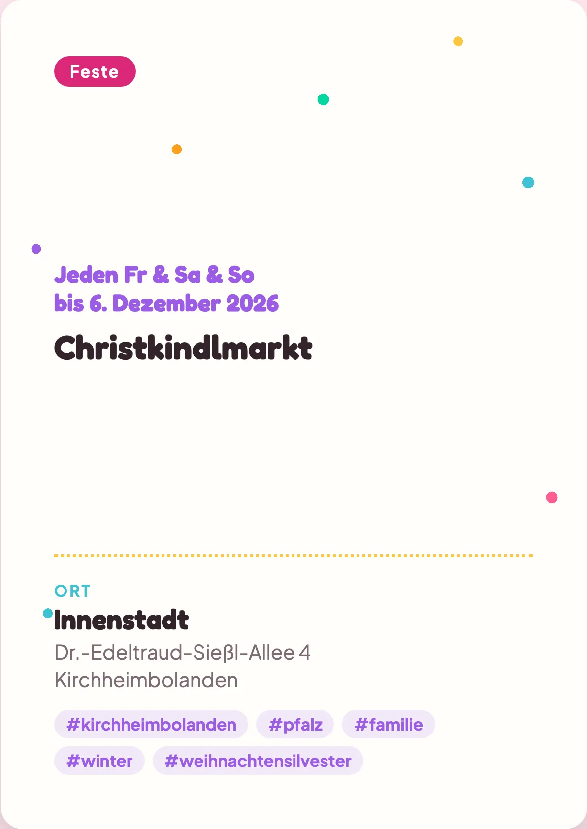 Veranstaltungsflyer