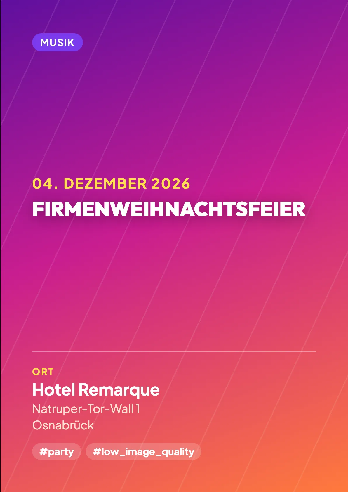 Veranstaltungsflyer
