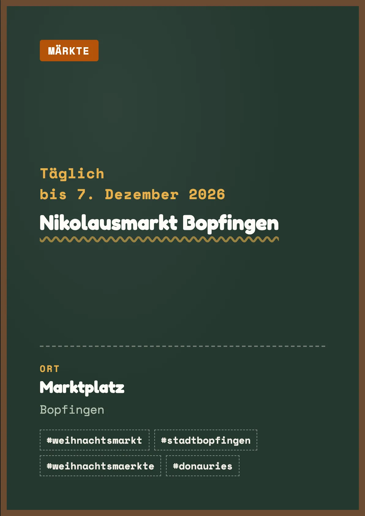 Veranstaltungsflyer