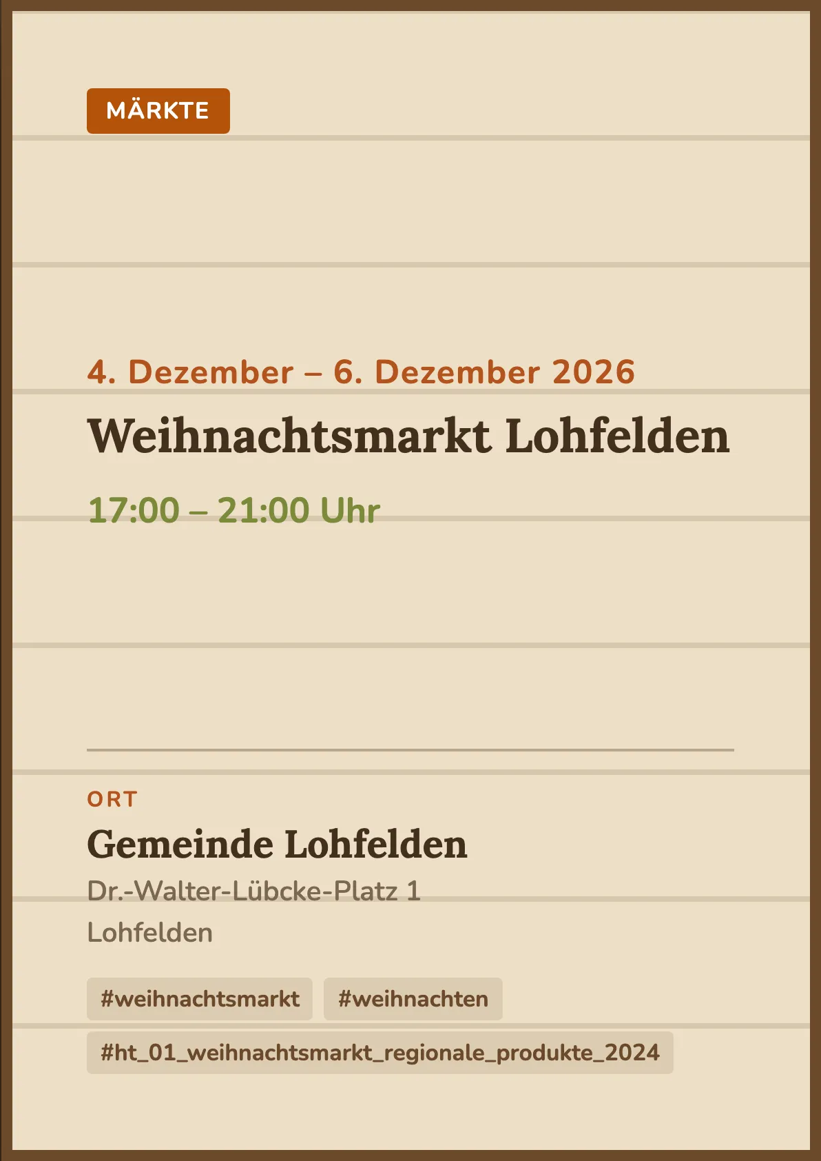 Veranstaltungsflyer