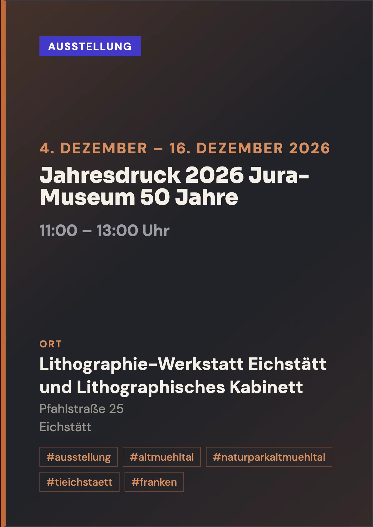 Veranstaltungsflyer
