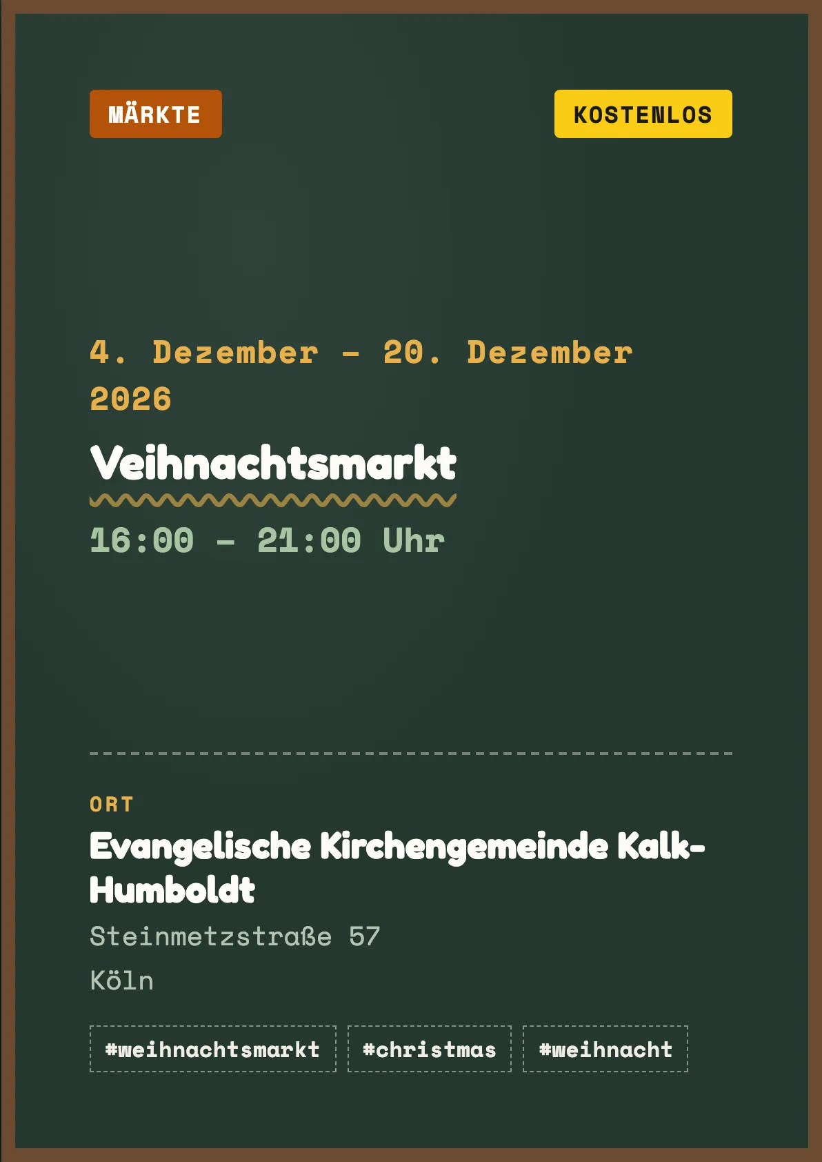 Veranstaltungsflyer