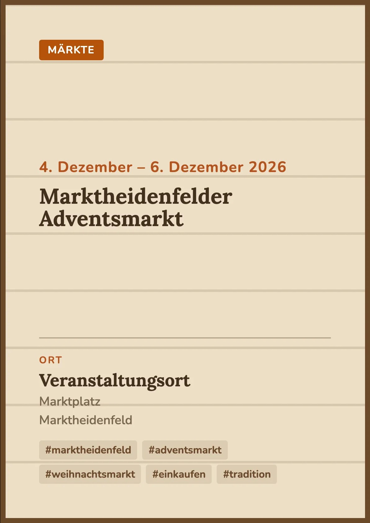 Veranstaltungsflyer