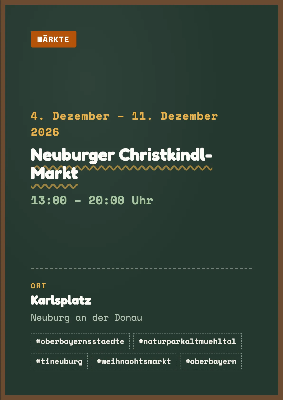 Veranstaltungsflyer