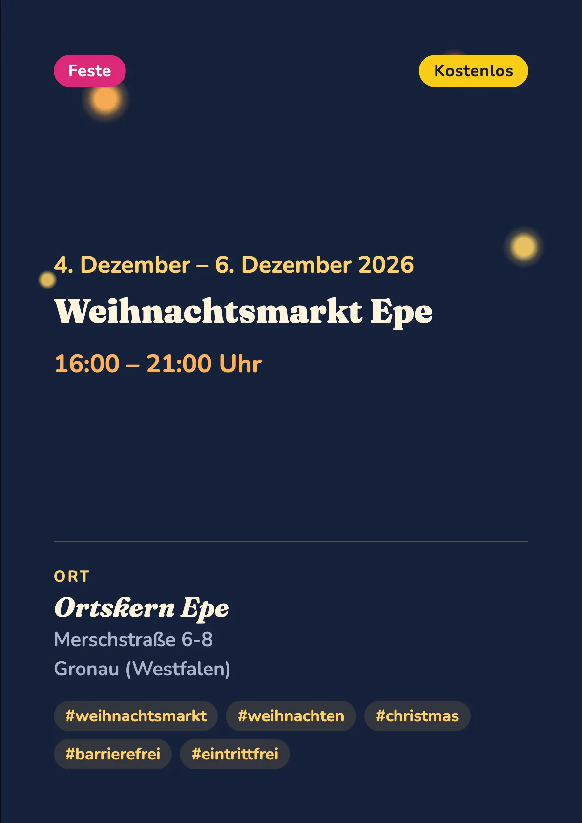 Veranstaltungsflyer