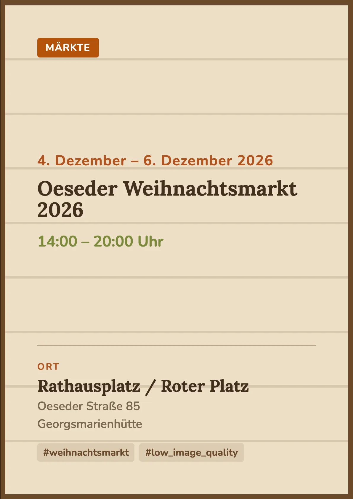 Veranstaltungsflyer