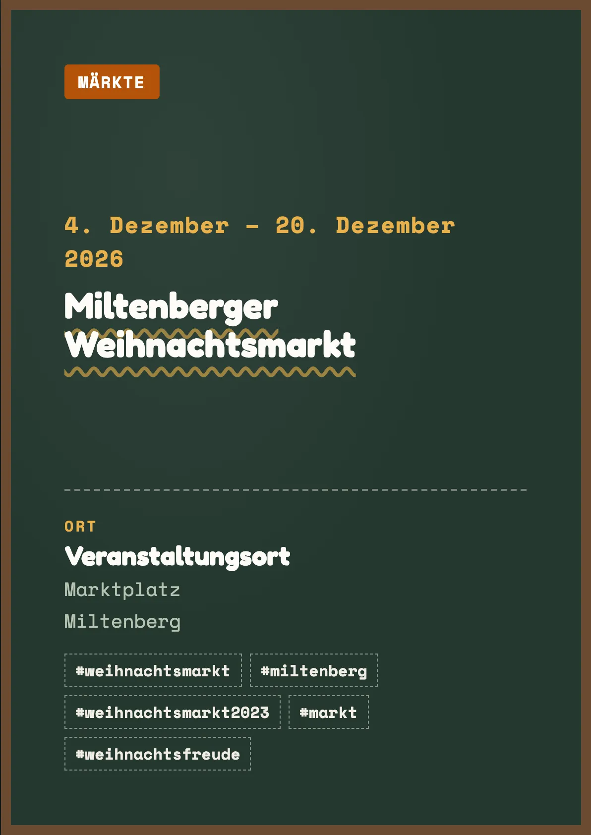 Veranstaltungsflyer