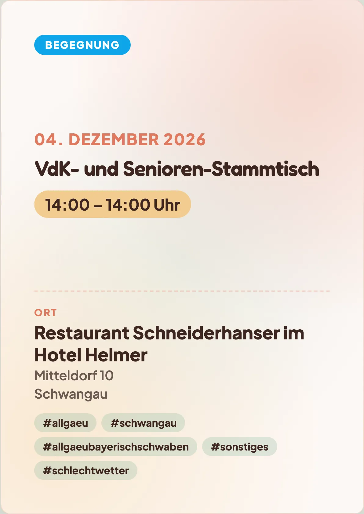 Veranstaltungsflyer