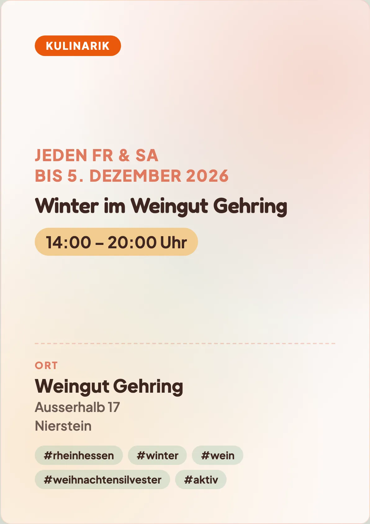 Veranstaltungsflyer