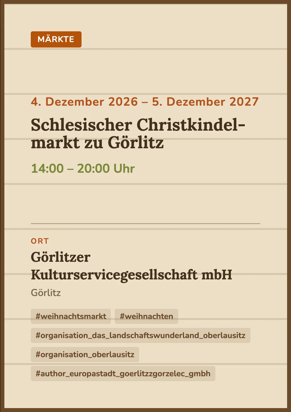 Veranstaltungsflyer