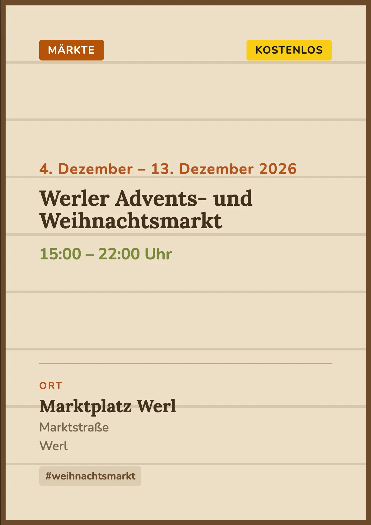 Veranstaltungsflyer