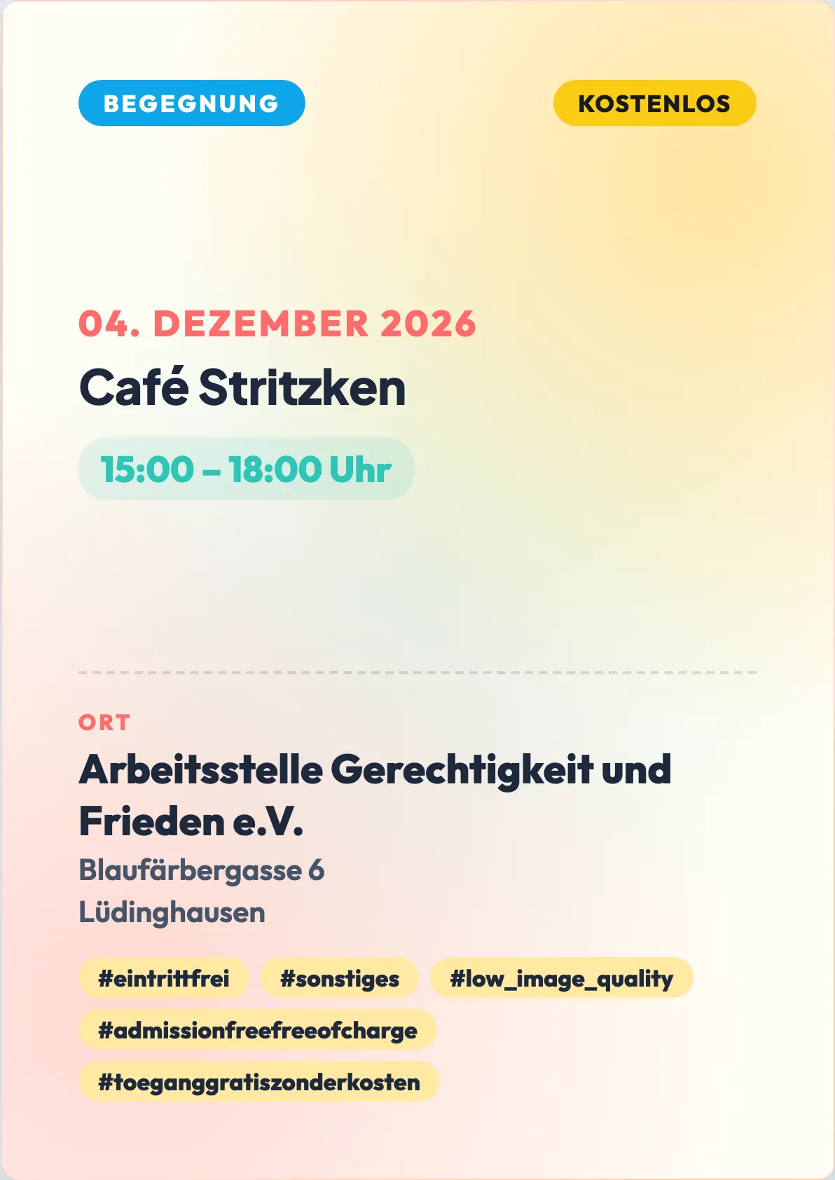 Veranstaltungsflyer