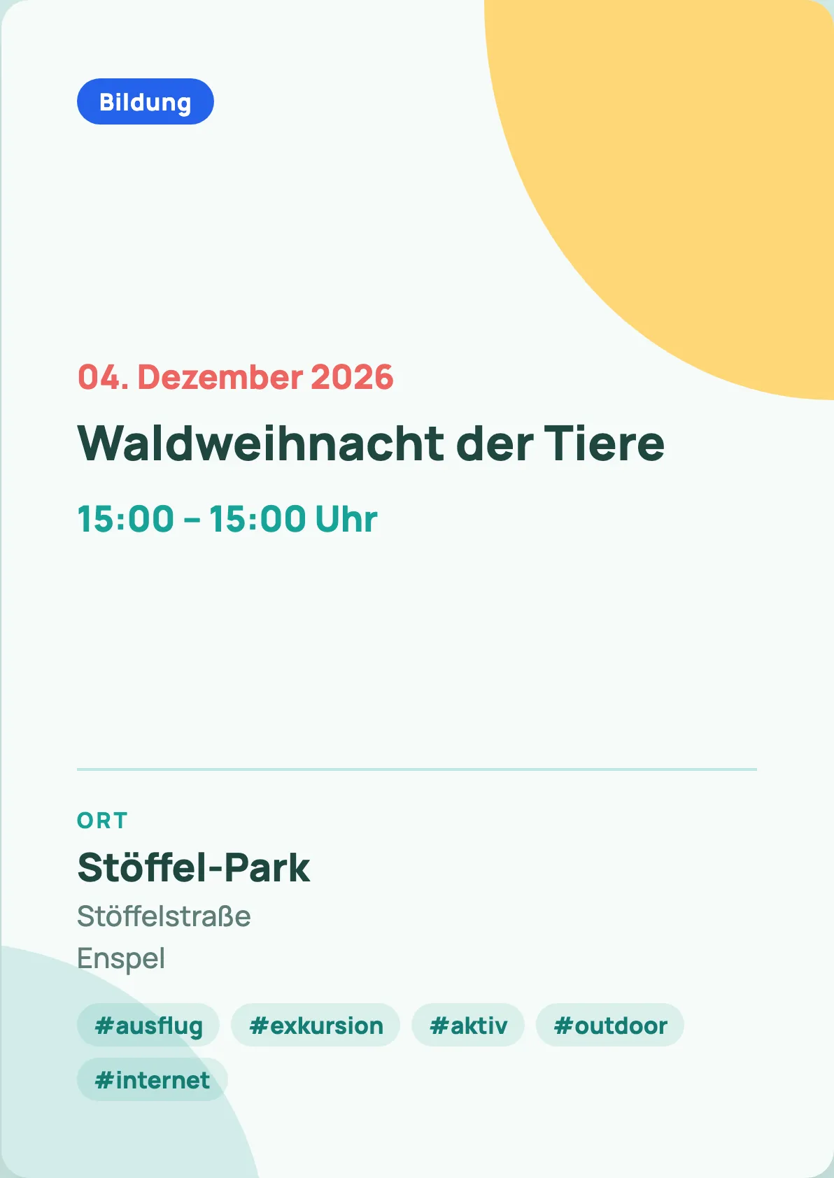 Veranstaltungsflyer