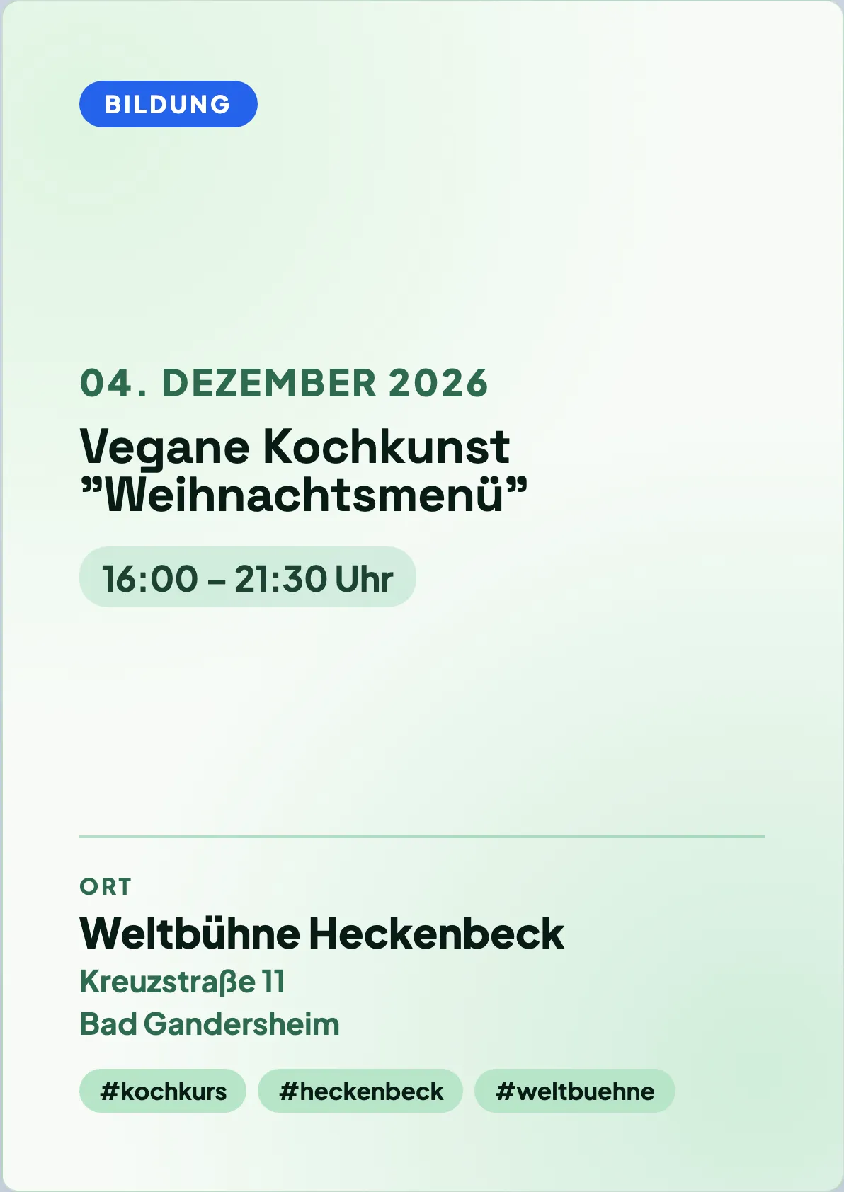 Veranstaltungsflyer
