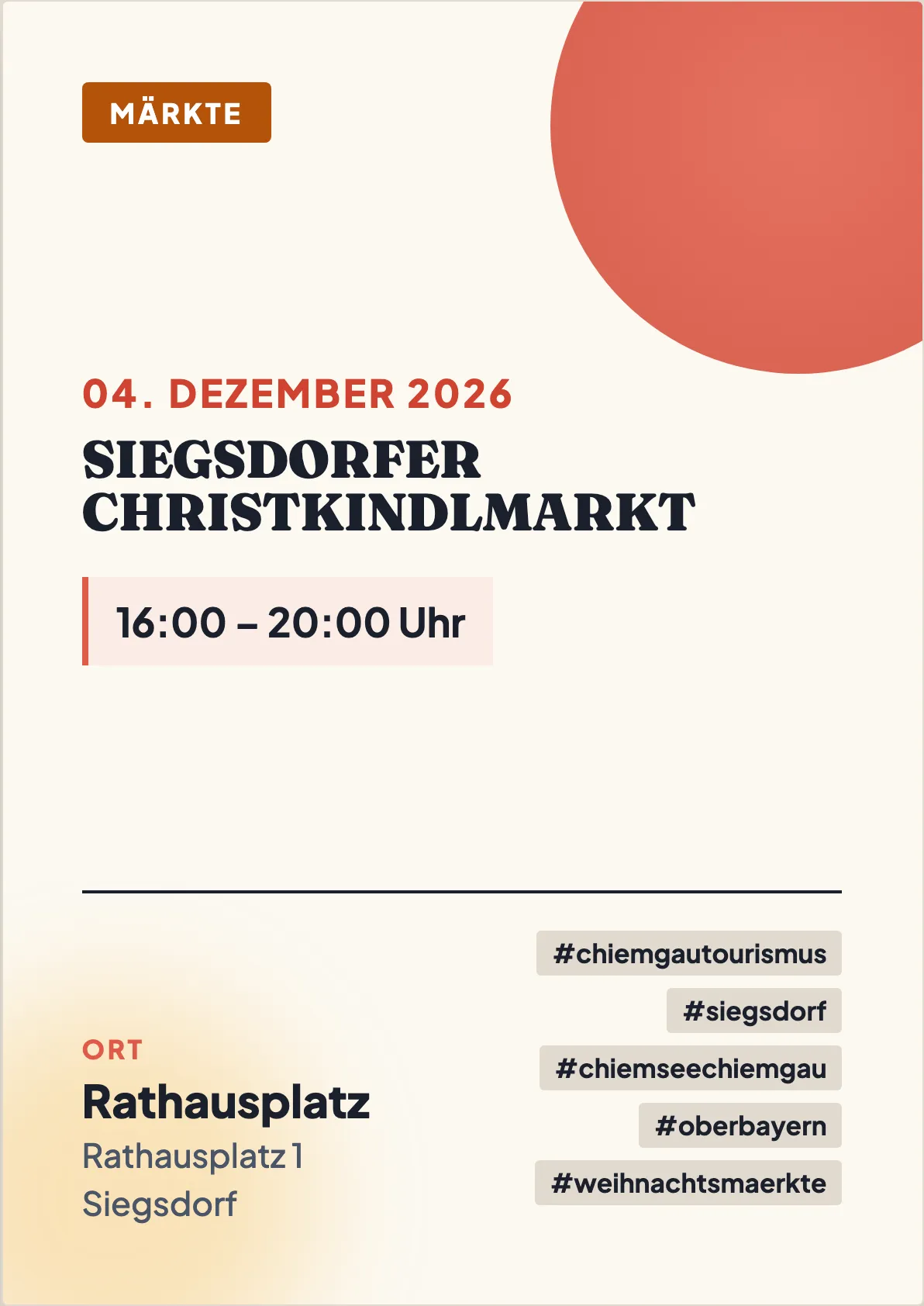 Veranstaltungsflyer