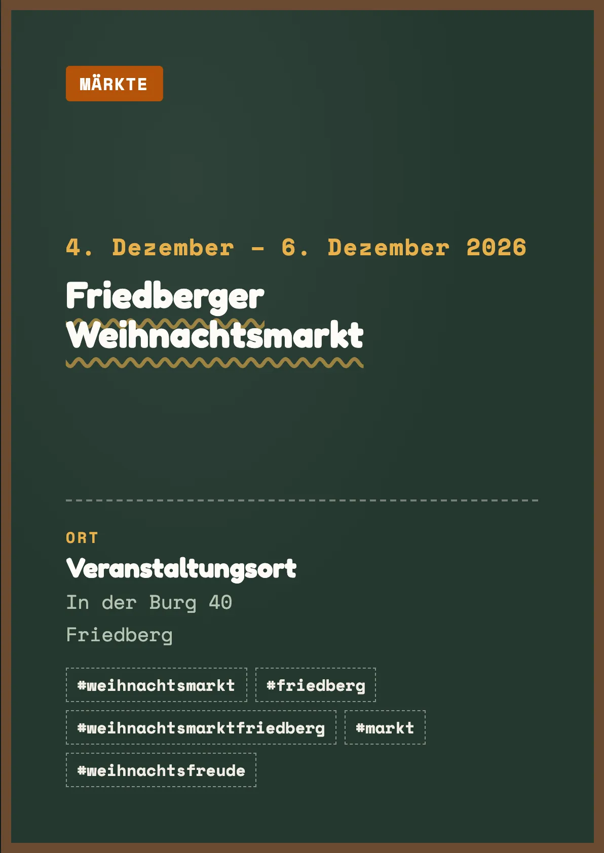 Veranstaltungsflyer
