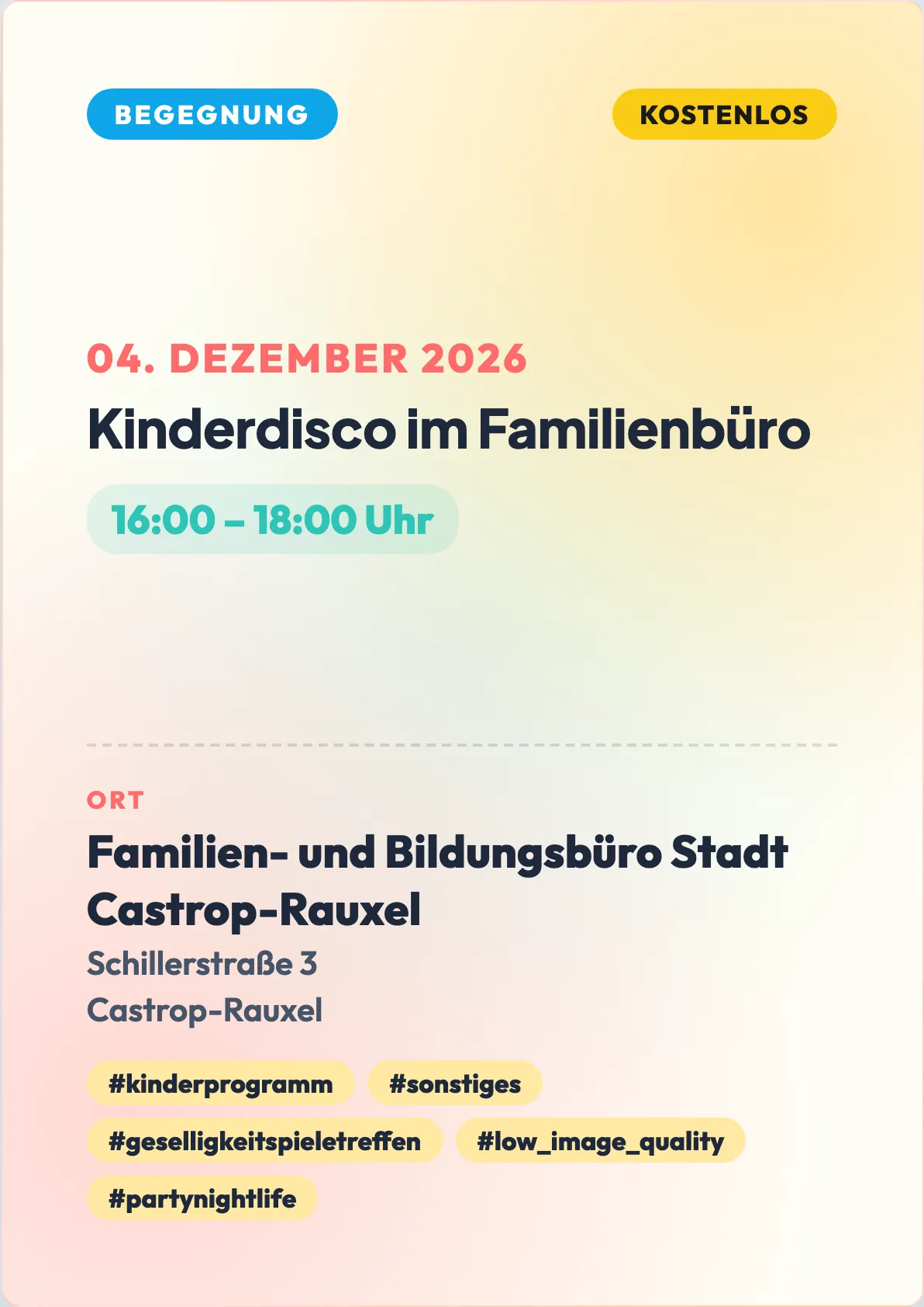 Veranstaltungsflyer
