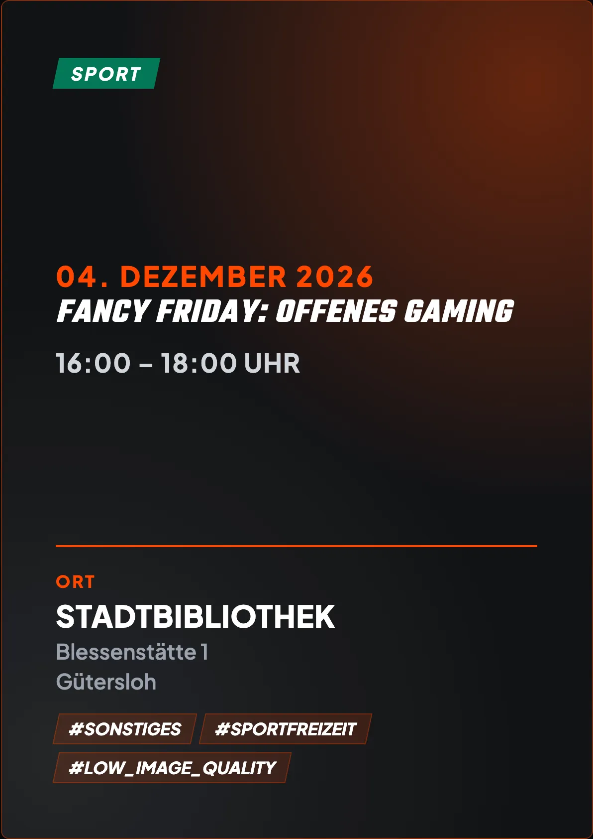 Veranstaltungsflyer
