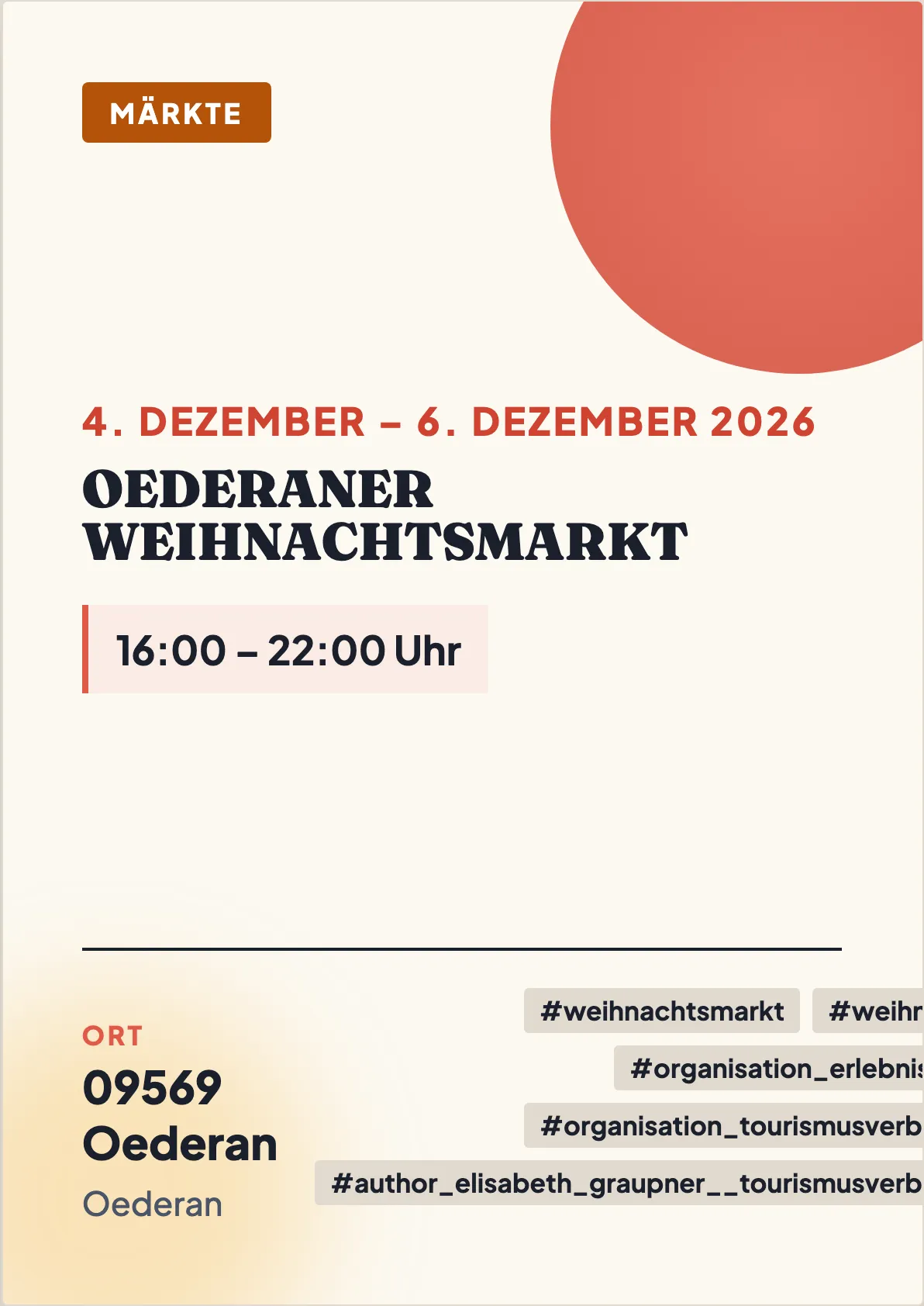 Veranstaltungsflyer