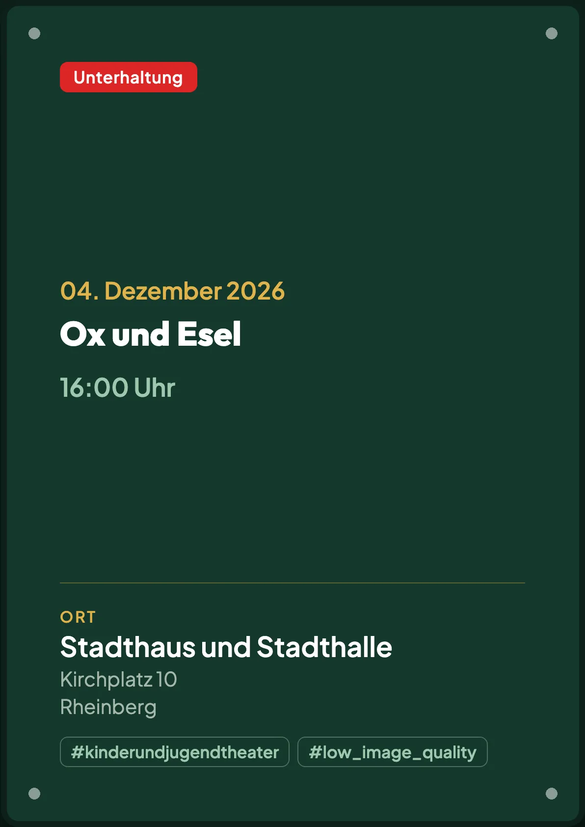 Veranstaltungsflyer