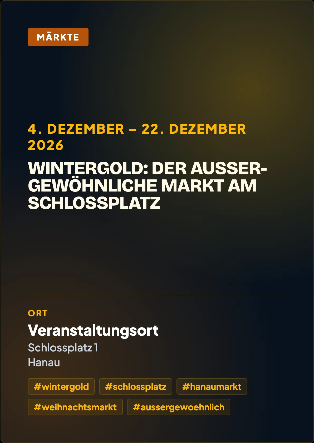 Veranstaltungsflyer