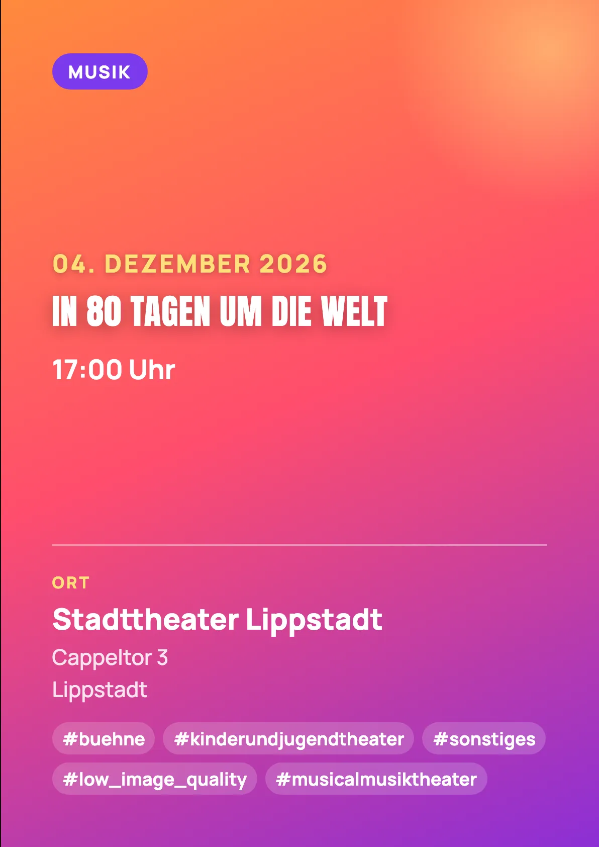 Veranstaltungsflyer