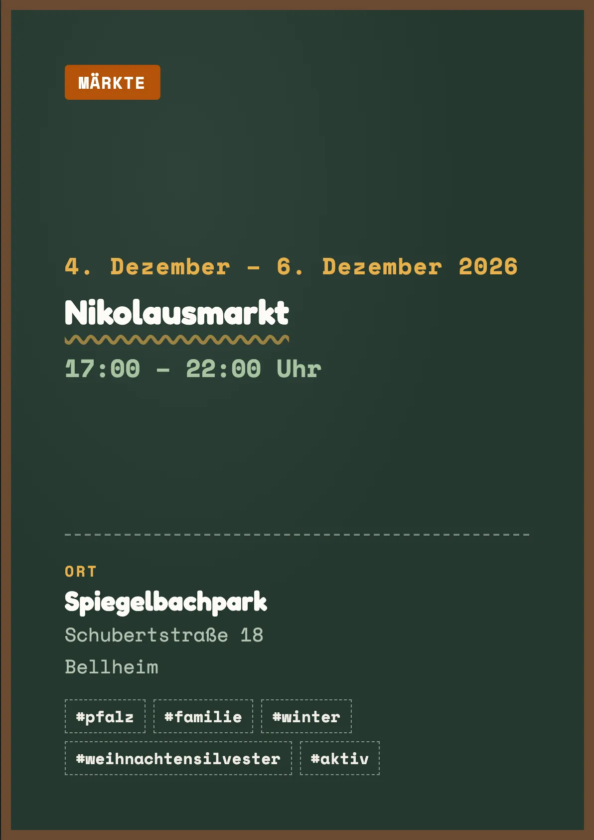 Veranstaltungsflyer