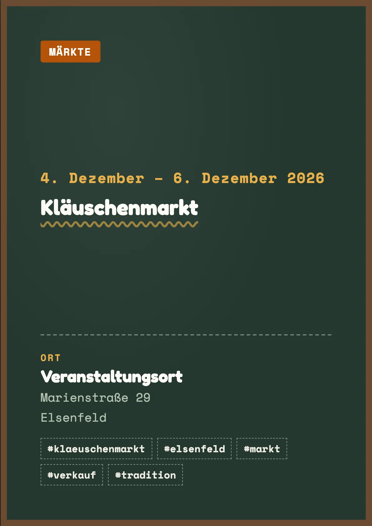 Veranstaltungsflyer