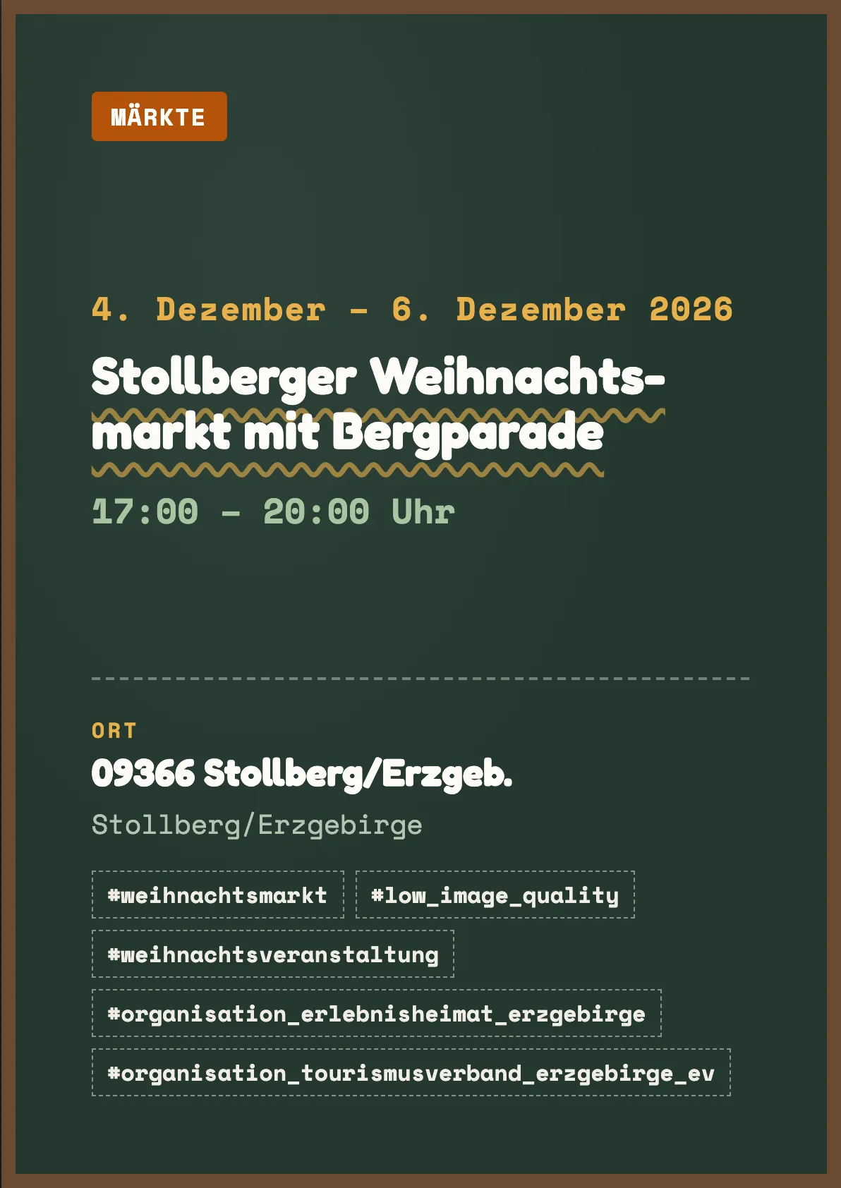 Veranstaltungsflyer