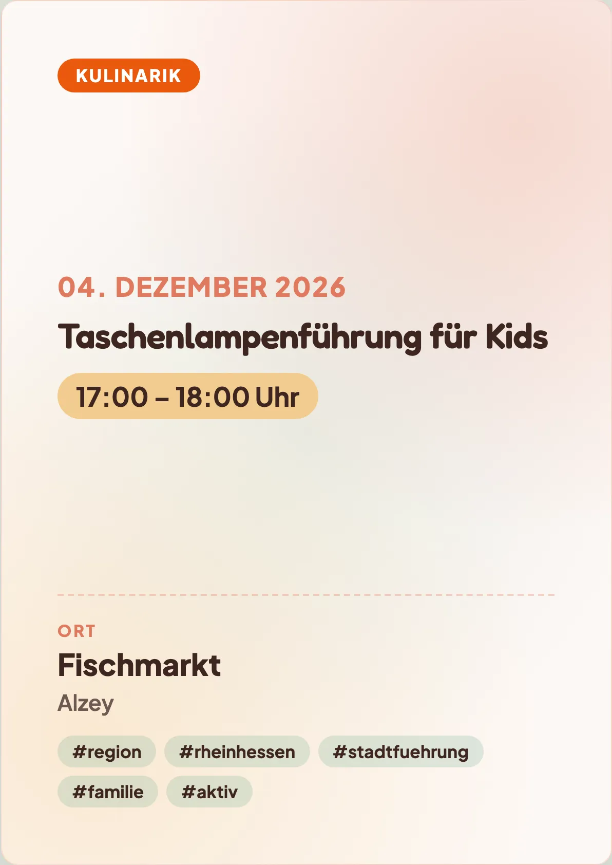 Veranstaltungsflyer