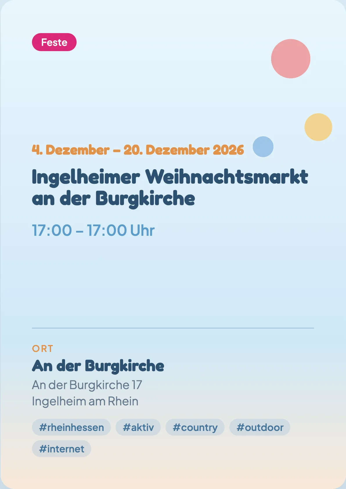 Veranstaltungsflyer