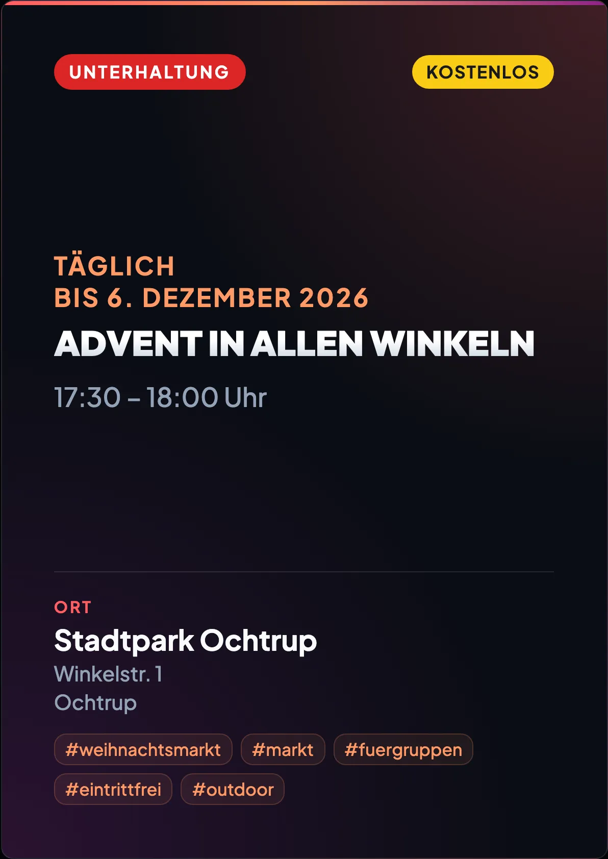 Veranstaltungsflyer