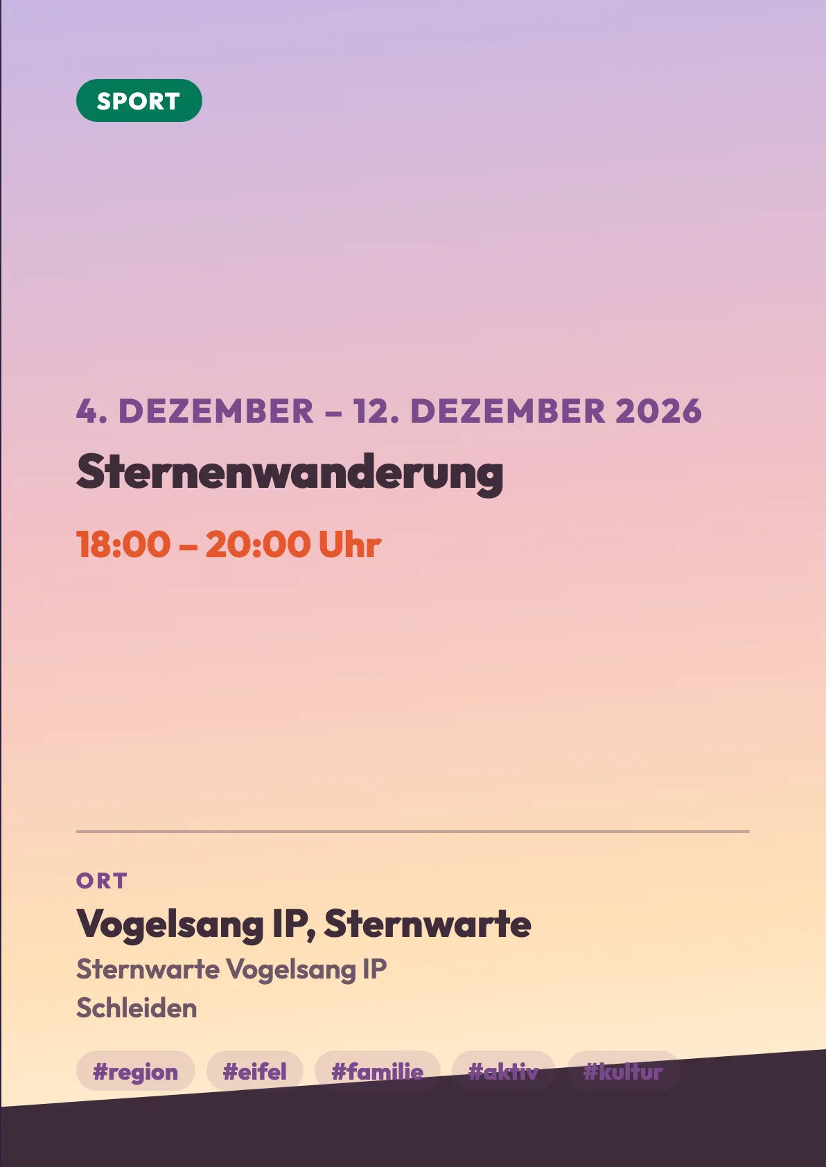 Veranstaltungsflyer