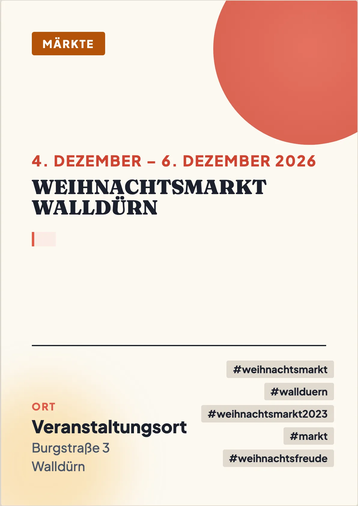 Veranstaltungsflyer