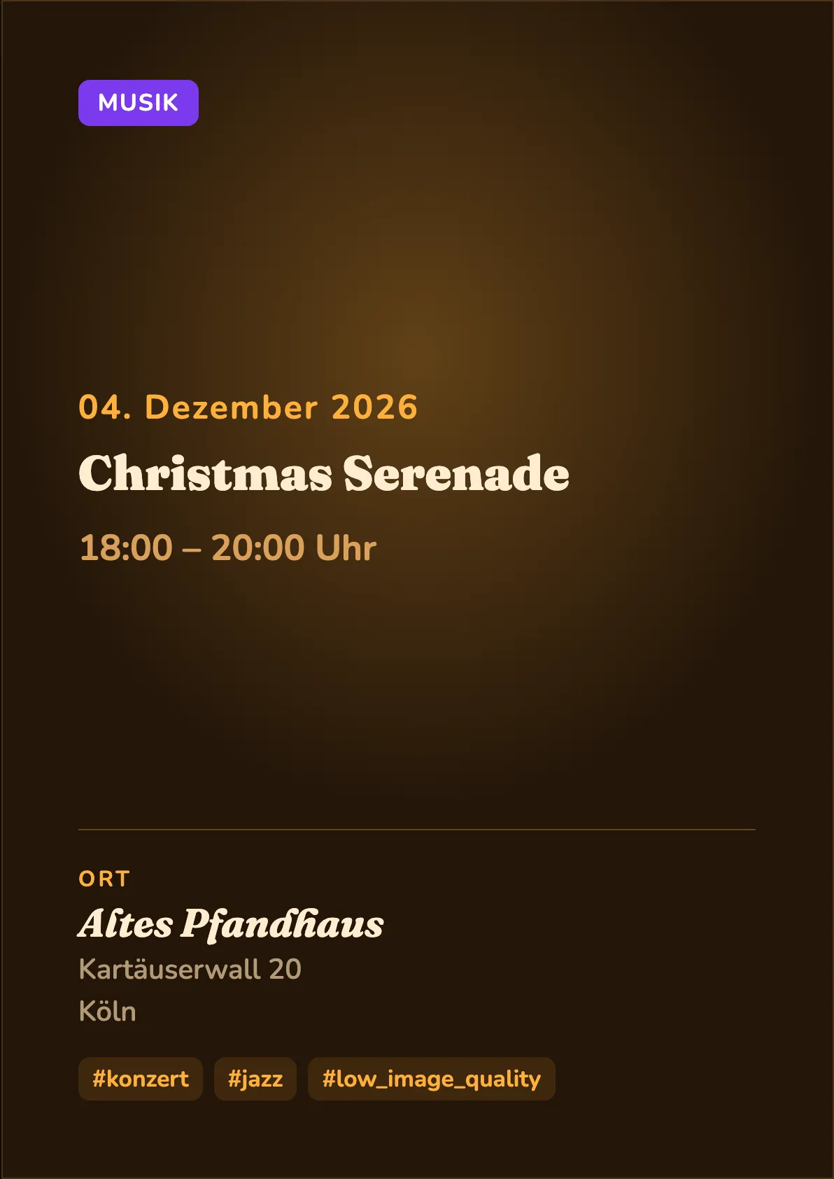 Veranstaltungsflyer