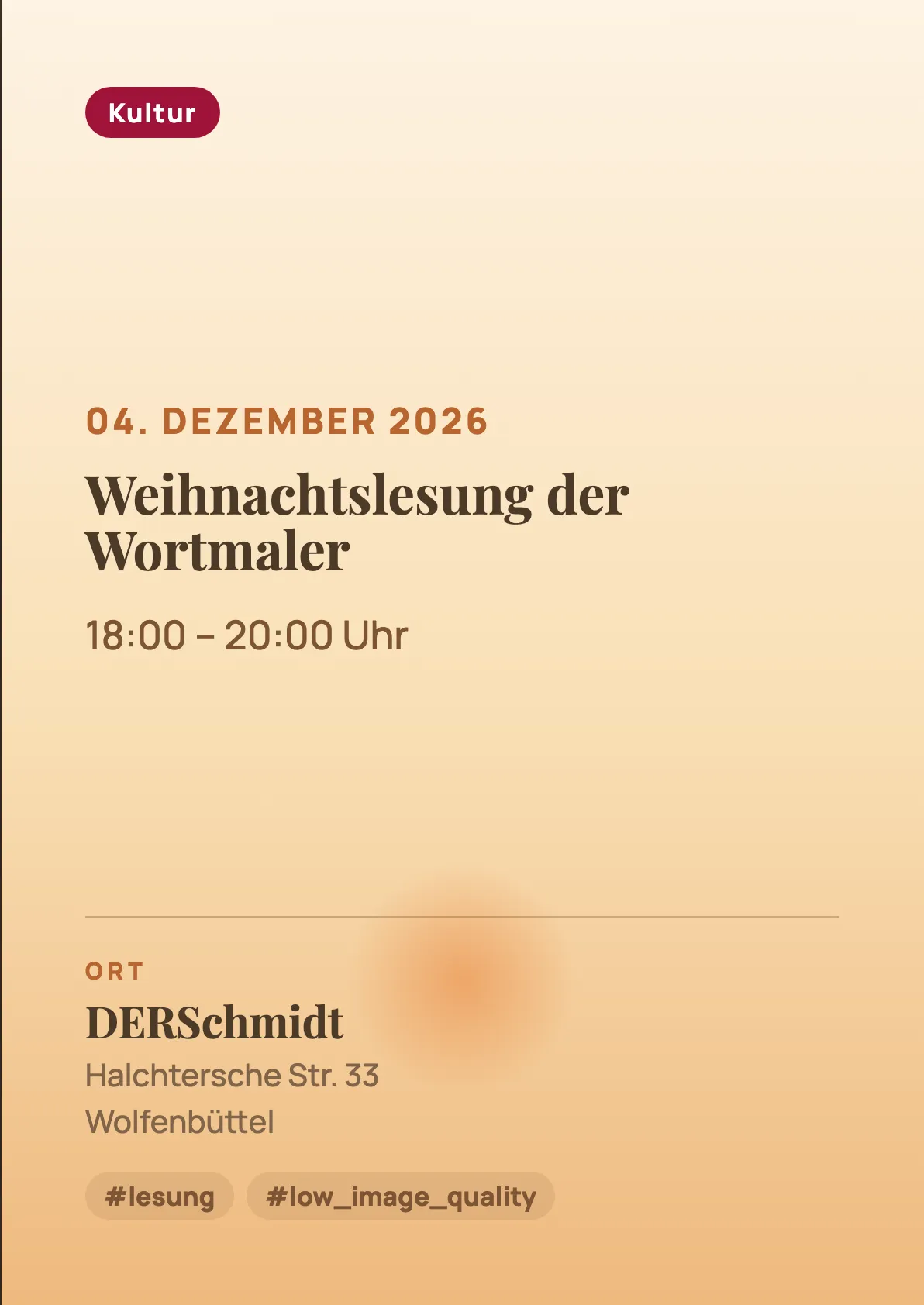 Veranstaltungsflyer