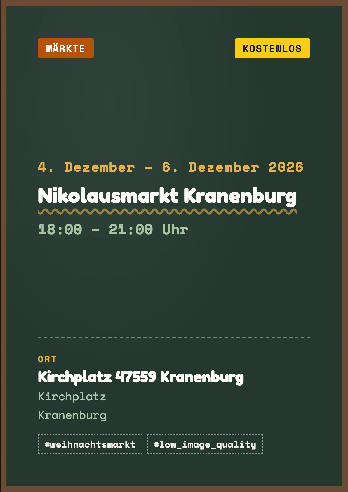 Veranstaltungsflyer