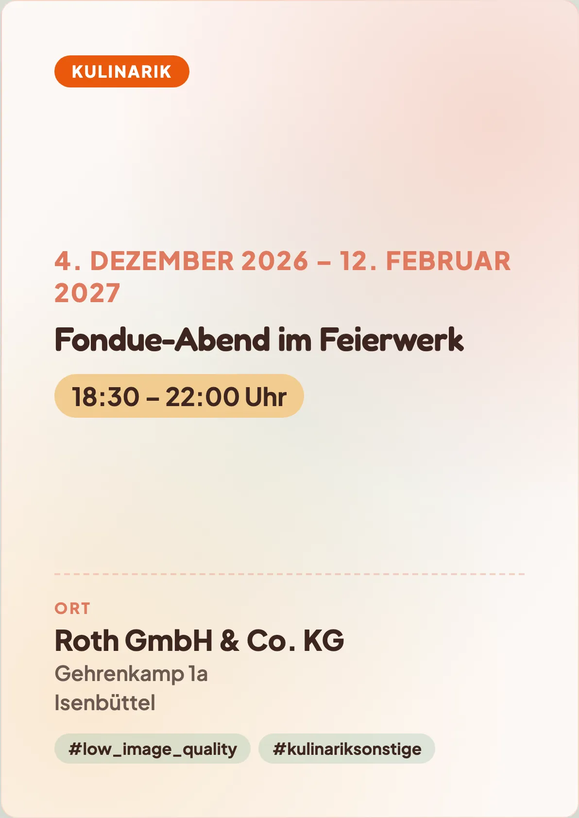 Veranstaltungsflyer