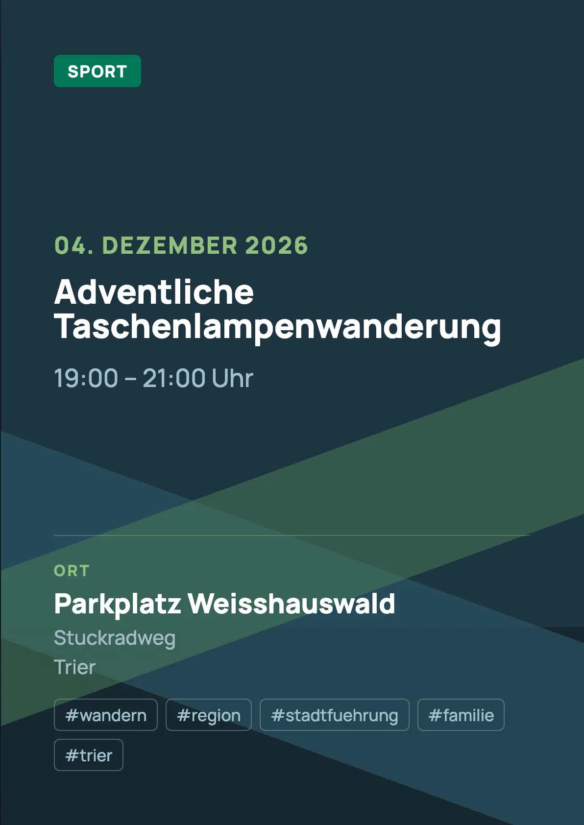 Veranstaltungsflyer